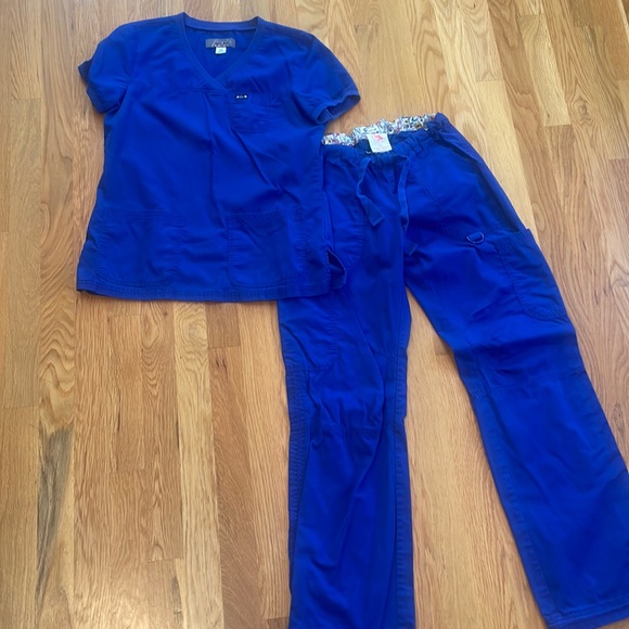 koi Pants & Jumpsuits Koi Xs Royal Blue Scrub Set Poshmark